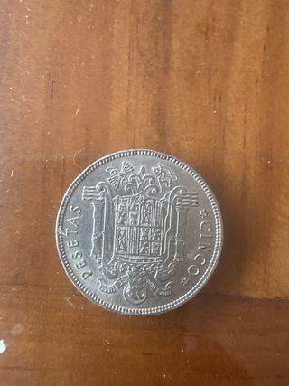 Moneda 5 Pesetas 1949 Francisco Franco