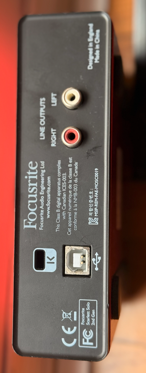 Focusrite Scarlett Solo (2ª Gen)