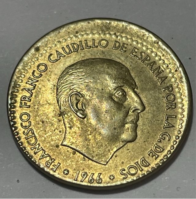 ERROR Franco Caudillo de España 1966*74 DESPLAZADA