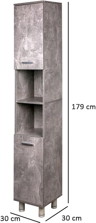 Mobile a Colonna Alto Salvaspazio 2 Ante, Armadiet