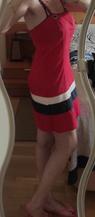 Vestido rojo tirantes