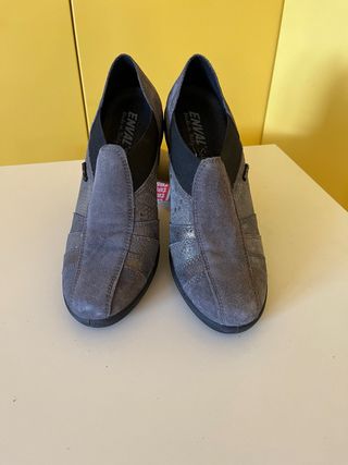 Scarpe Enval Soft Pelle Grigio Tg 36
