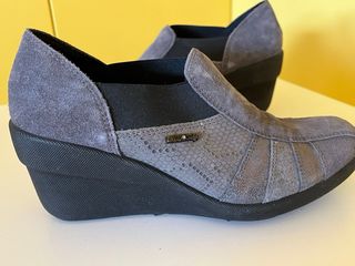 Scarpe Enval Soft Pelle Grigio Tg 36