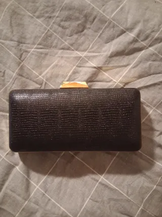 Pochette nera con brillantini