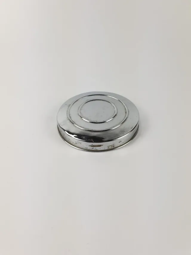 Tapa antigua bote caramelos cromada