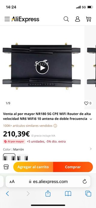 Router 5G CPE NR180 SIM WiFi