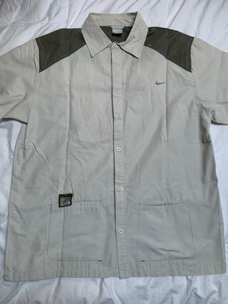 Camicia Nike vintage anni 2000 beige