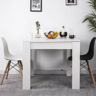 Tavolo Quadrato Allungabile 90x90 cm, Apertura a L