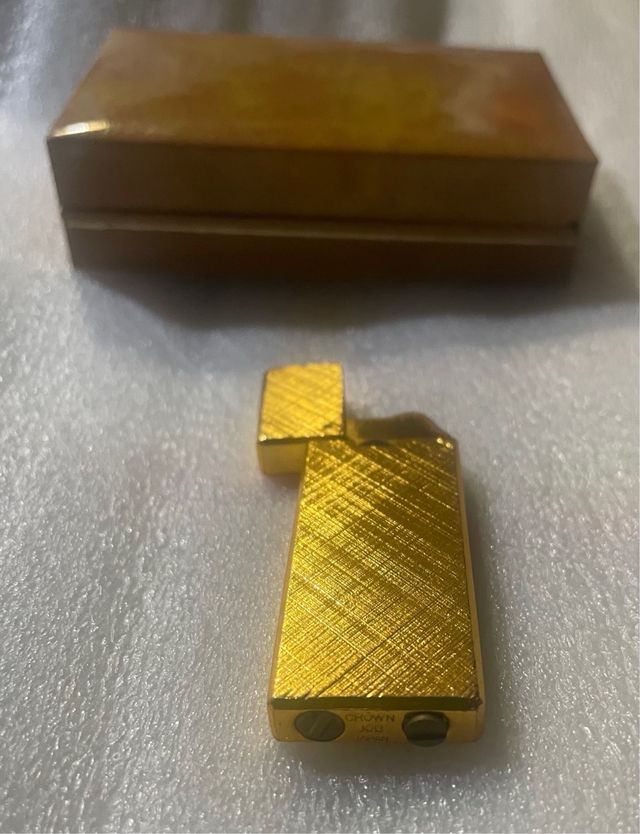 Mechero Vintage Baño Oro 14kl Años 40