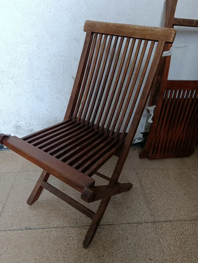 Sillas de madera plegables