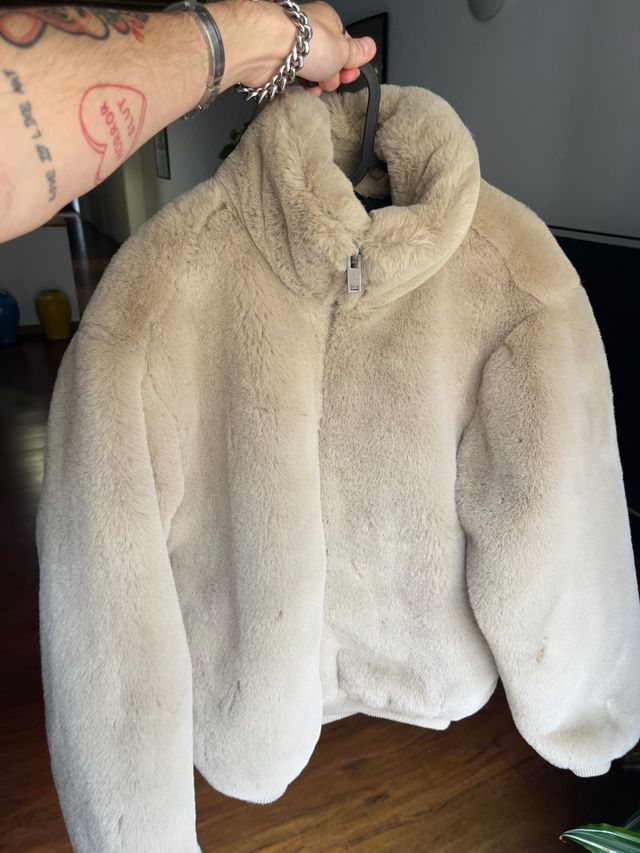 Abrigo Zara Beige Talla M