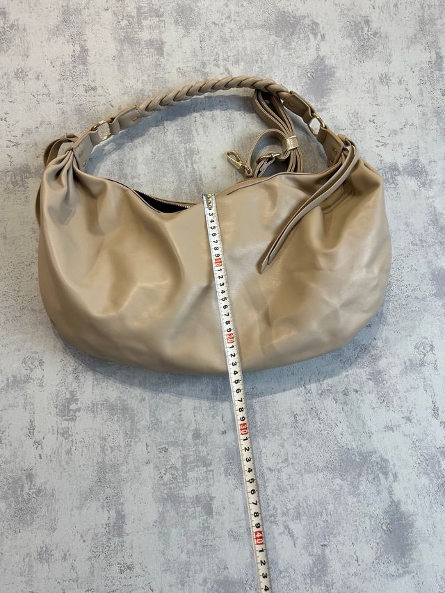 Bolso Beige Trenzada