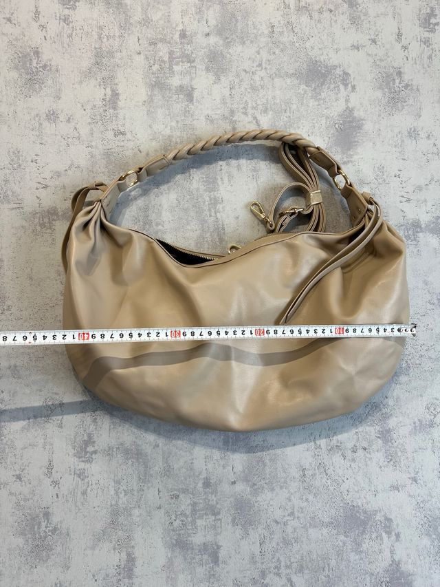 Bolso Beige Trenzada