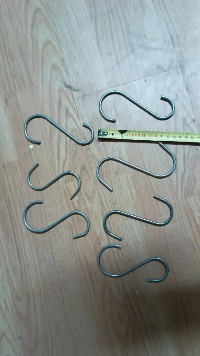 6 Ganchos Acero Inoxidable