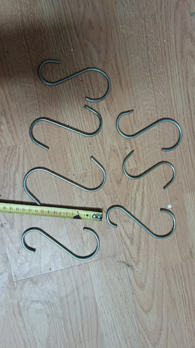 6 Ganchos Acero Inoxidable