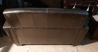 SOFA DE PIEL MARRON 2 PLAZAS