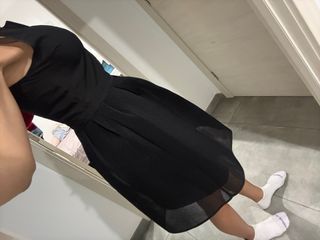 Vestido negro de fiesta. Un solo uso