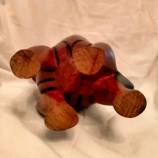 Statua Elefante Legno Intagliato