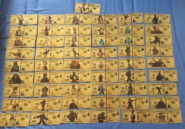 Set Billetes Star Wars Conmemorativos