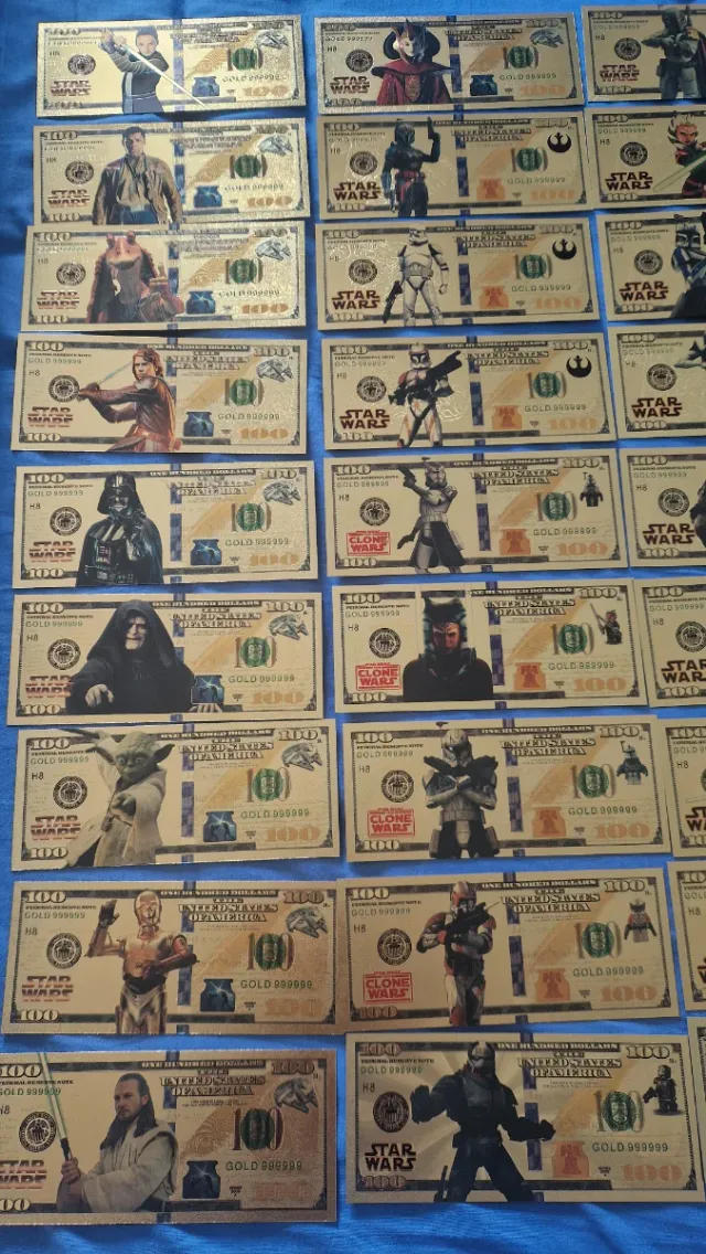 Set Billetes Star Wars Conmemorativos