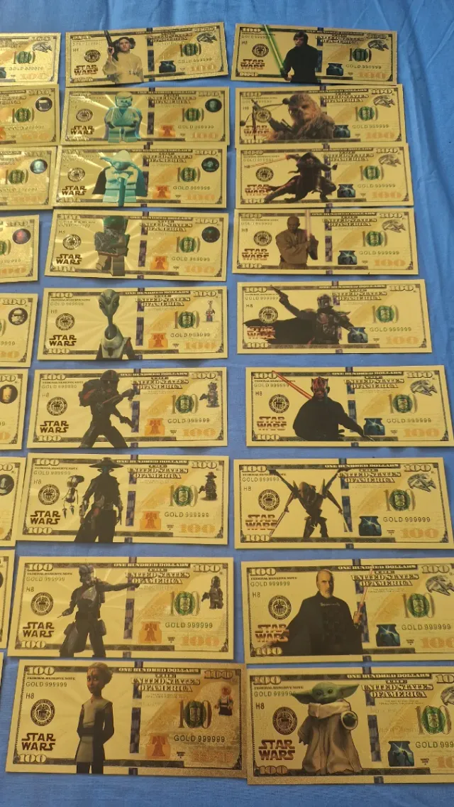Set Billetes Star Wars Conmemorativos