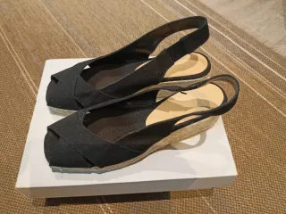 Alpargatas Castañer Negras Talla 38 Nuevas