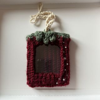 Photocard Holder Kpop Fragola uncinetto