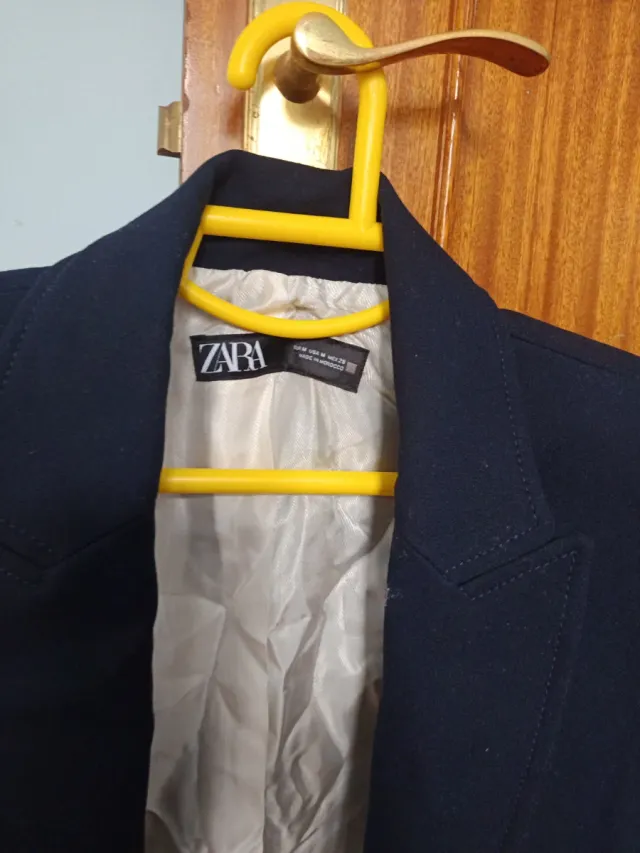 Blazer Zara Negro Mujer