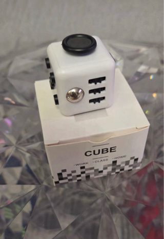 Fidget Cube Bianco Anti Stress Tascabile
