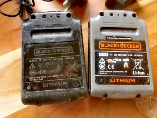 Tres Baterías Black+Decker 18V Litio + Cargador