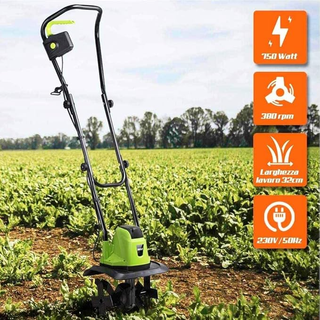 Motozappa per Orto Elettrozappa Potenza 750W Zappa