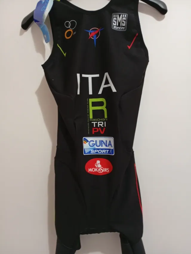 Body donna ciclismo Santini