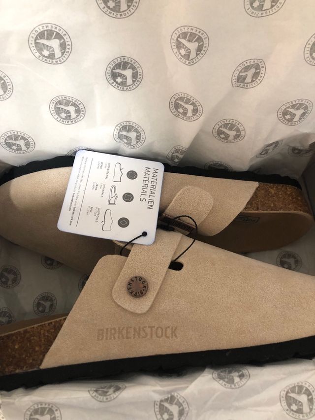 Zuecos Birkenstock Beige