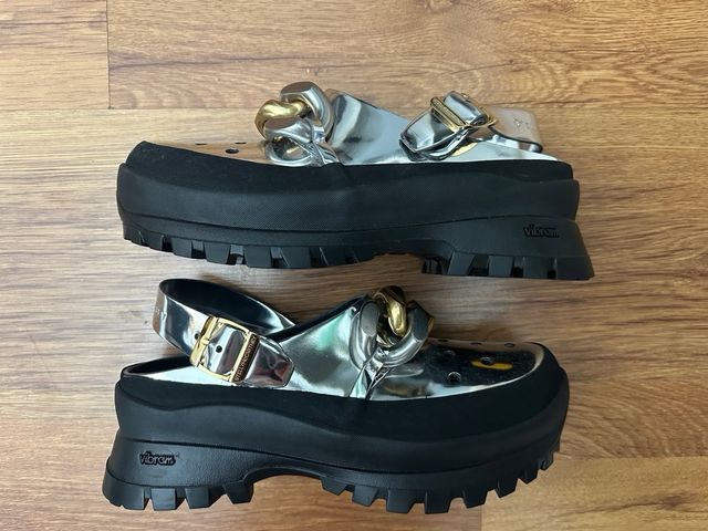 Mules Stella McCartney Tg.39 Oro/Argento