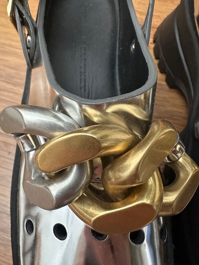 Mules Stella McCartney Tg.39 Oro/Argento