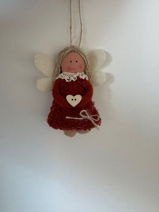 Bambola Angelo Appendibile Arancione