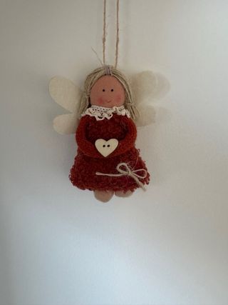 Bambola Angelo Appendibile Arancione