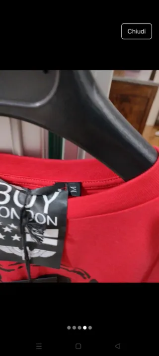 T-shirt BOY LONDON Uomo Taglia M Rossa