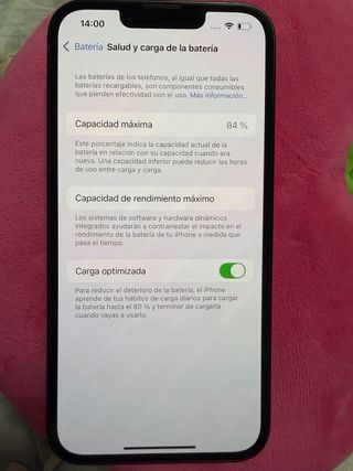 iPhone 14 Negro 84% bateria