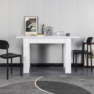 Tavolo Allungabile Sala da pranzo Bianco da 110 x