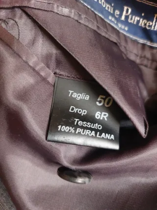 Completo uomo George Mason 100% lana grigio