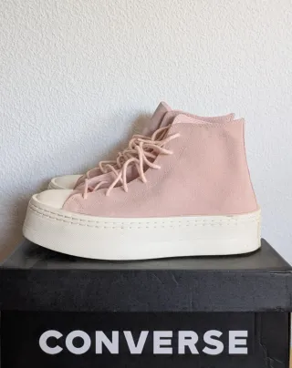 Converse plataforma rosas talla 40