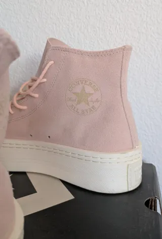Converse plataforma rosas talla 40