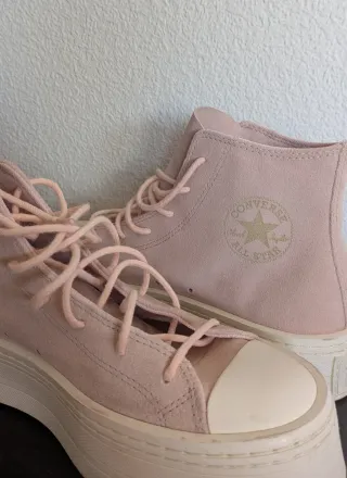Converse plataforma rosas talla 40