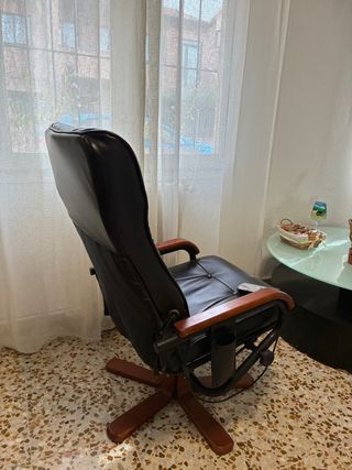 Sillón Masaje Sintético Madera