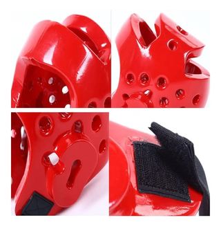 Casco Protección Deportivo Rojo