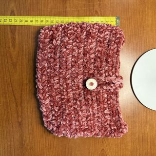 Borsetta a spalla in velluto rosa