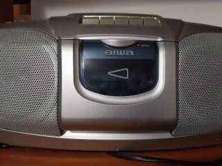 Radio CD Cassette Aiwa Gris Plata