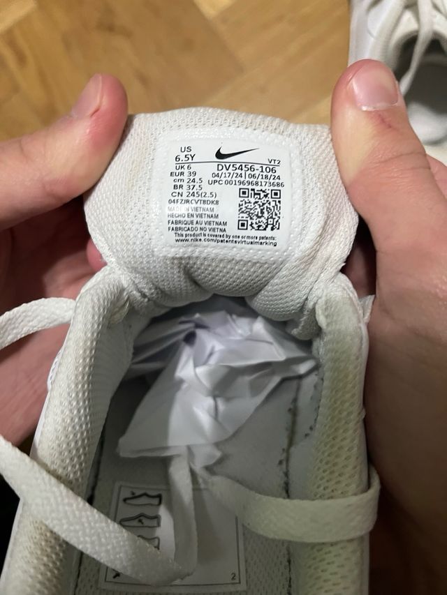 Nike Court Vision Blancas Talla 39