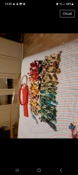 Filati da ricamo e telai